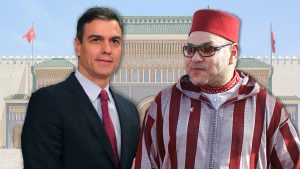 El socialista Pedro Sánchez y el Rey de Marruecos Mohamed VI. Conflicto militar entre España y Marruecos